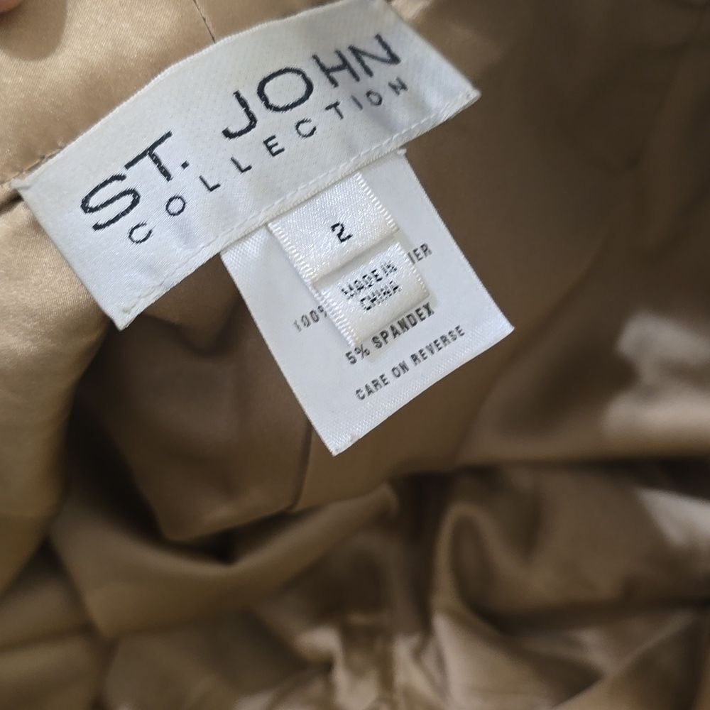 St John Collection Tan Leather Trousers‎ 2 - Picture 7 of 9
